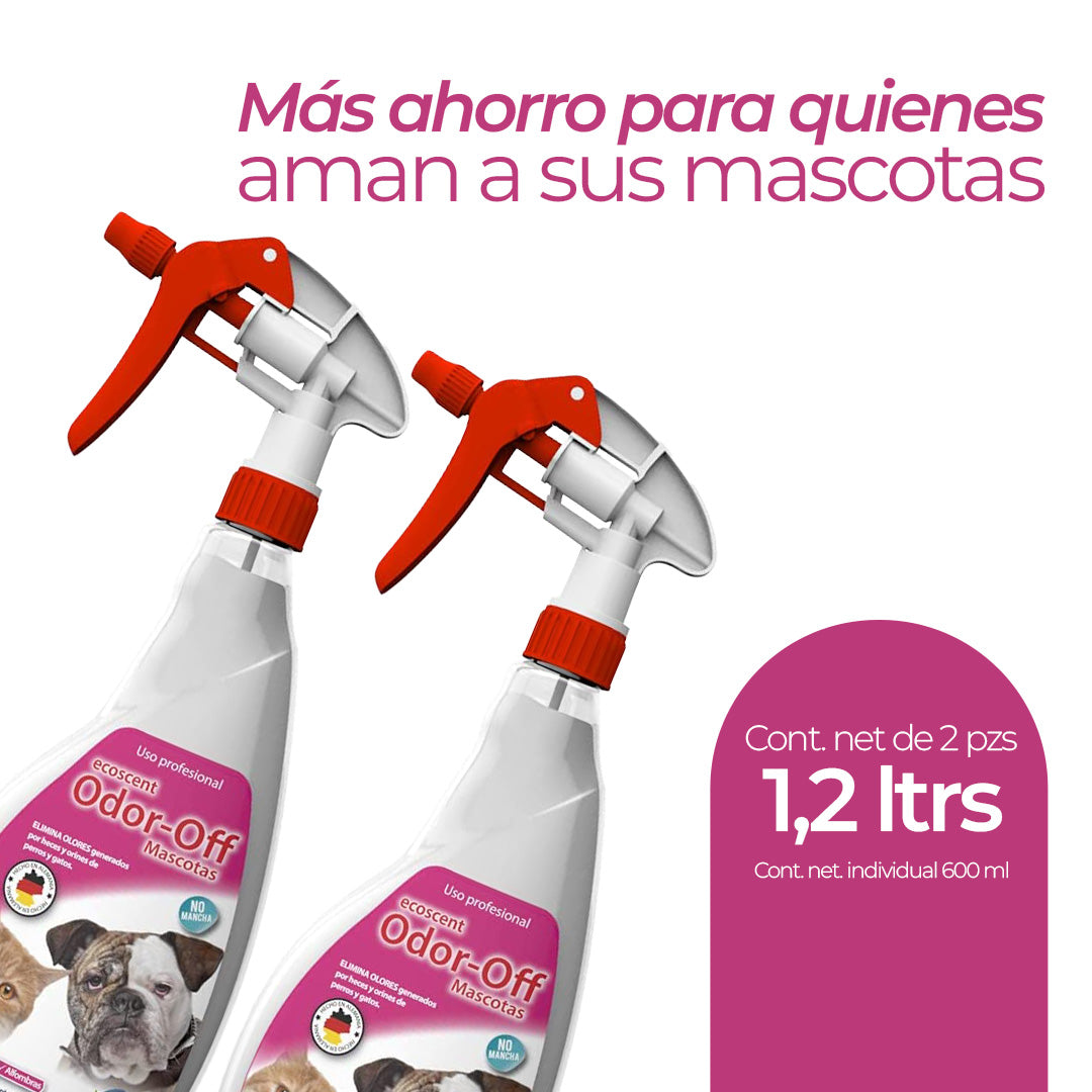 Pack 2 Odor-Off Mascotas 600 ml